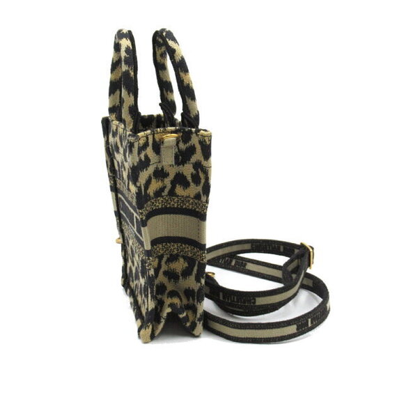 Dior Book Tote Phone Bag Shoulder Bag canvas embroidery brown - Picture 3 of 10